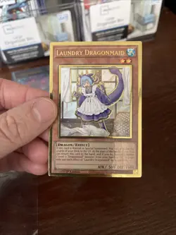 Yu-Gi-Oh Laundry Dragonmaid MAGO-EN021 Gold Rare 1st Edition LP Condition - Image 3