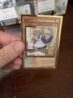 Yu-Gi-Oh Laundry Dragonmaid MAGO-EN021 Gold Rare 1st Edition LP Condition - Image 4