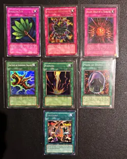 Konami Yu-Gi-Oh! 7 card lot Moderately Played - Image 1