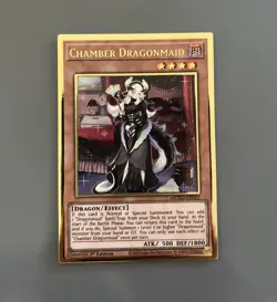Yugioh Chamber Dragonmaid MGED-EN022 Premium Gold Rare 1st Edition Near Mint - Image 1