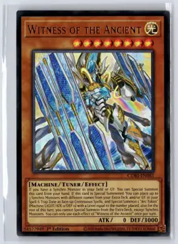 Witness of the Ancient CORI-EN081 Chaos Origins Yu-Gi-Oh 1st Edition NM - Image 1