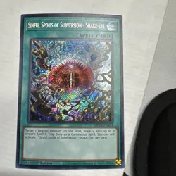 Yu-Gi-Oh Sinful Spoils of Subversion Snake-Eye MP24-EN104 Prismatic Secret Rare - Image 1