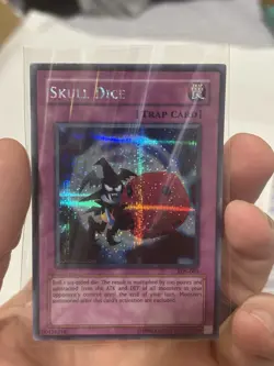 Yu-Gi-Oh! Graceful Dice EDS-002 & Skull Dice EDS-003 Secret Rare Set LP/MP Vintg - Image 2