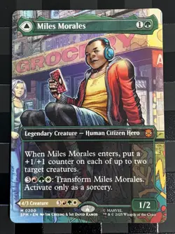 MDFC Ultimate Spider-Man/Miles Morales Extended Art MTG Marvel Spider-Man - Image 2