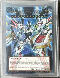 Yu-Gi-Oh! Number 99: Utopia Dragonar 1st Edition RA05-EN144 Holo Full Art Rare - Image 1