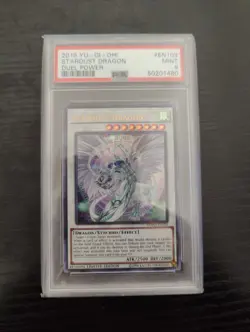2019 PSA 9 Yu-Gi-Oh! Stardust Dragon Duel Power DUPO-EN103 Ultra Rare - Image 1