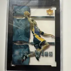 2000-01 Upper Deck Slam #AS8 Kobe Bryant Air Styles Graded SGC 8 NM-MT+ Lakers. - Image 2