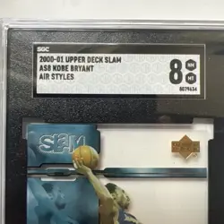 2000-01 Upper Deck Slam #AS8 Kobe Bryant Air Styles Graded SGC 8 NM-MT+ Lakers. - Image 3