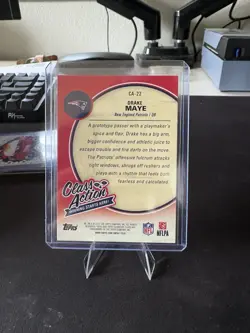 2025 Topps Signature Class #CA-22 Drake Maye Class Action - Image 2