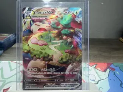 Pokemon TCG Snorlax VMAX 142/202 Sword & Shield Full Art Ultra Rare Holo 340 HP - Image 1