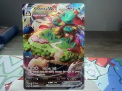 Pokemon TCG Snorlax VMAX 142/202 Sword & Shield Full Art Ultra Rare Holo 340 HP - Image 3