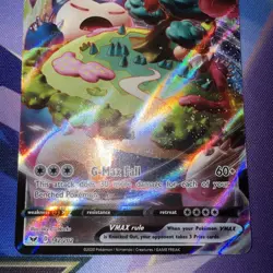 Pokemon Snorlax VMAX 142/202 Sword & Shield Ultra Rare Full Art Holo English - Image 2