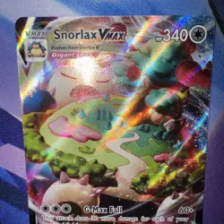 Pokemon Snorlax VMAX 142/202 Sword & Shield Ultra Rare Full Art Holo English - Image 3