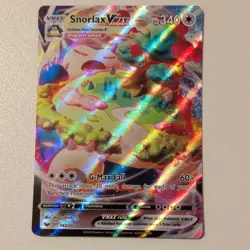 Pokemon Snorlax VMAX 142/202 Sword & Shield Ultra Rare Full Art Holo 340 HP Card - Image 1