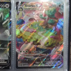Pokemon Snorlax VMAX Ultra Rare Full Art Holo Sword & Shield Card 142/202 - Image 2