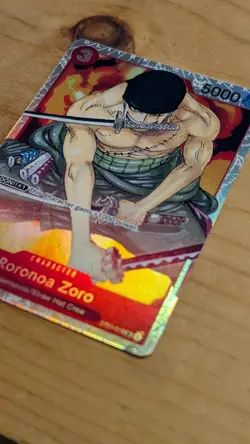 Roronoa Zoro ST01-013 SR One Piece TCG English Card Starter Deck 1 Holo Foil Red - Image 2