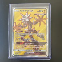 Xurkitree GX 142/156 Sm-Ultra Prism Holo Pokemon Card - NEAR MINT - Image 1