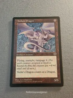MTG Mirage Teeka's Dragon Magic The Gathering Rare Free Shipping - Image 1
