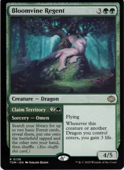 Bloomvine Regent R Tarkir: Dragonstorm 136 NM Normal MTG - Image 1