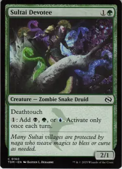 Sultai Devotee C Tarkir: Dragonstorm 160 NM Normal MTG - Image 1