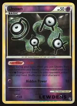 Unown - 40/90 - Uncommon Reverse Holo - Undaunted - Pokemon Card - Image 1
