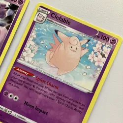 Pokemon TCG Clefairy 062/196 + Clefable 063/196 Non-Holo 2-Card Lot - Image 5