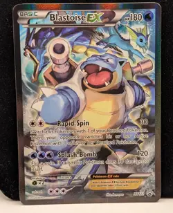 Pokemon tcg Blastoise EX XY122 Black Star Promo Card - Image 1