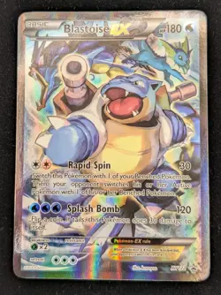Pokemon tcg Blastoise EX XY122 Black Star Promo Card - Image 2