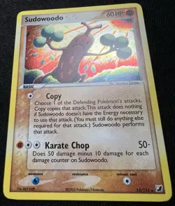 Sudowoodo Unseen Forces 15/115 Holo Rare Pokemon Card - NM 💫SWIRL - Image 5