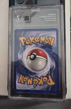 Pokemon TCG Blastoise Holo Card Base Set 2/102 Unlimited Tag 7 Near Mint 1999 - Image 2