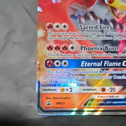 Pokemon TCG Ho-Oh GX SM57 Sun & Moon Promo Holo Card 2017 5ban Graphics 190 HP - Image 4