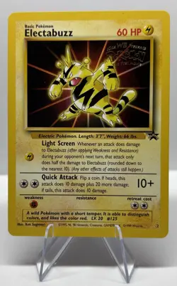 Vintage Pokemon TCG Electabuzz Kids WB Presents the First Movie Promo Card 2 - Image 1