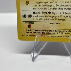 Vintage Pokemon TCG Electabuzz Kids WB Presents the First Movie Promo Card 2 - Image 3