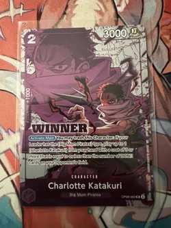 Charlotte Katakuri WINNER Pack 2025 Vol.3 One Piece Promo Cards OP08-062 - Image 4