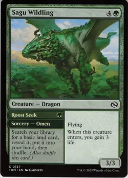 Sagu Wildling C Tarkir: Dragonstorm 157 NM Normal MTG - Image 1