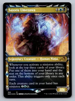 Satoru Umezawa (Showcase) 352 Kamigawa: Neon Dynasty MTG Foil NM - Image 1