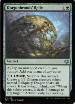 Dragonbroods' Relic U Tarkir: Dragonstorm 140 NM Normal MTG - Image 1