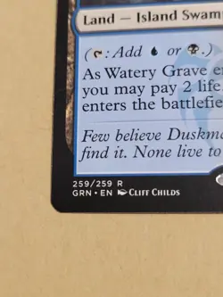 MTG Watery Grave Guilds of Ravnica 259/259 Regular Rare - Image 2