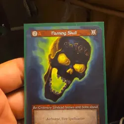 Sorcery: Contested Realm Flaming Skull Spellbook Promo Art Promo - Brom Cost 2 - Image 1