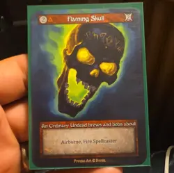 Sorcery: Contested Realm Flaming Skull Spellbook Promo Art Promo - Brom Cost 2 - Image 2