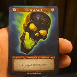 Sorcery: Contested Realm Flaming Skull Spellbook Promo Art Promo - Brom Cost 2 - Image 4