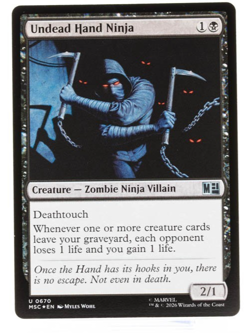 Undead Hand Ninja Marvel Super Heroes 0670 Foil MTG NM - Image 1
