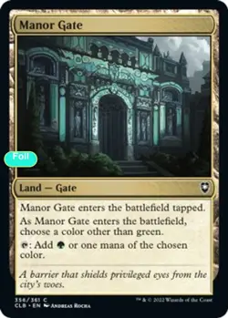 Manor Gate - Foil - CLB - 356 NM/LP - Image 1