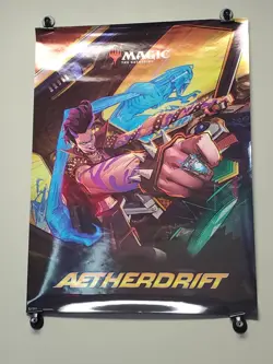 Aetherdrift Store FOIL POSTER 18x24 NEW promotional MTG Magic Gathering - Image 1