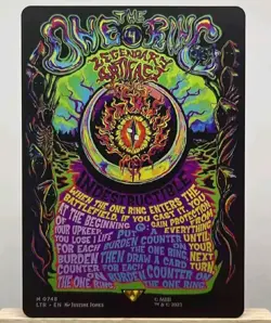 The One Ring Foil Borderless Poster Lord Of The Rings MTG NM Mint Magic LOTR - Image 1