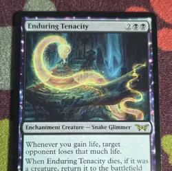 Wizards of the Coast Enduring Tenacity Duskmourn #95 Black Rare Ench Creature - Image 1