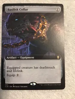 magic the gathering - Basilisk Collar - Entended Art - Clb R 595 - Image 1