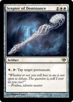 4x MTG Scepter of Dominance - Foil, Light Play, English Conflux - Image 1