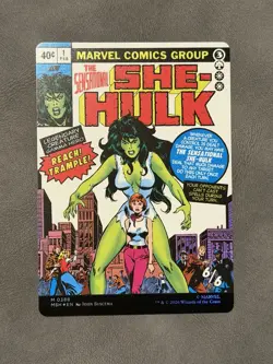 MTG Jennifer Walters Borderless Foil M 0388 Marvel Super Heroes MSH She-Hulk - Image 2