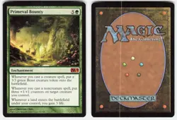 Primeval Bounty 190 Mythic Magic 2014 (M14) Magic: The Gathering Lightly Played - Image 1